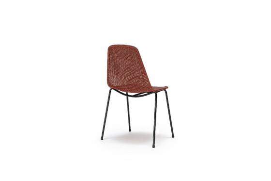 Basket Chair Black Frame/PE Brick Red – feelgood designs, Sedie da giardino, Plastic, Metal (photo 3 of 5)