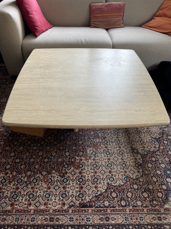 Image 1 of Travertine coffee table
