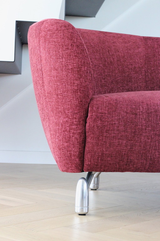 Leolux Pupilla 2,5 places rouge bordeaux
