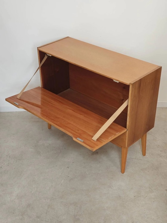 Opbergkist met deksel / minibar van Landsman / Nepozitek 1960 – Opbergkast, Wood, Mid Century Modern (photo 17 of 24)