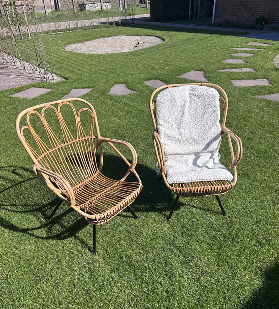 Image 1 of Vintage Rattan Chairs/Armchairs