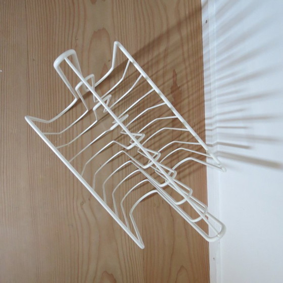 Image 1 of Portariviste vintage in metallo bianco anni '90