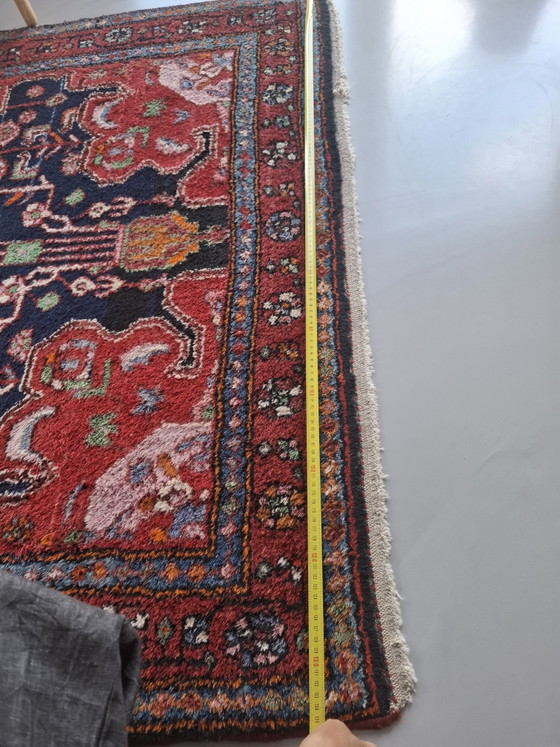 Image 1 of Alfombra oriental/persa anudada a mano de pura lana – Motivos tribales