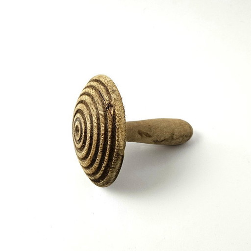 Champignon à repriser en bois ancien | Pièce historique du XIXe siècle