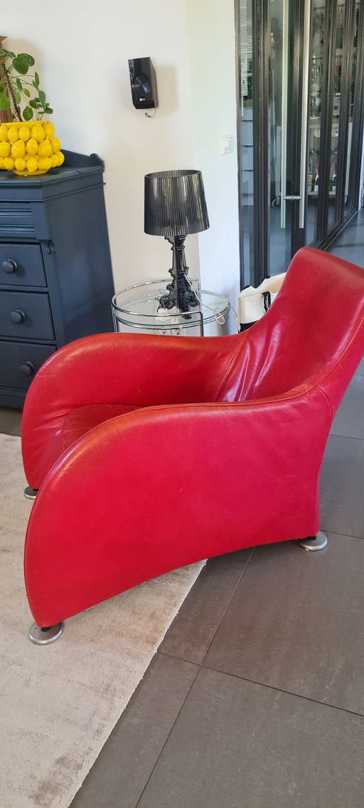 Loge by Montis cuir rouge