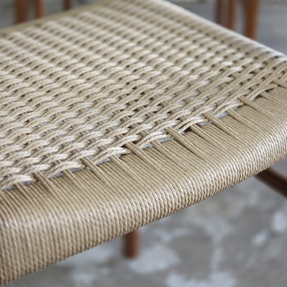 6x Arne Wahl Iversen, GS60 Sedie da Pranzo Danesi Vintage Nuovo Papercord – Wood (photo 10 of 15)