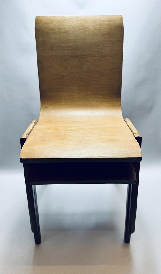 Image 1 of Set di 2 sedie vintage – The Future Dieverbrug (anni '50) – compensato curvato