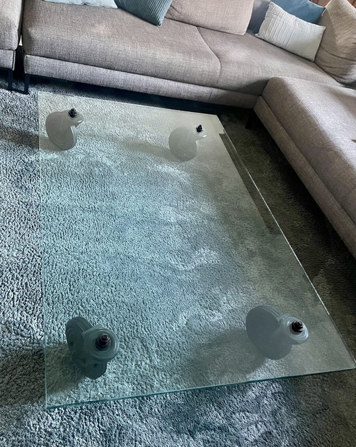 Tavolino in vetro Fontana Arte Tavolo Con Ruote