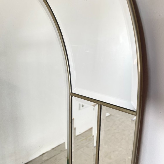 Image 1 of Vintage rounded mirror in craft edge