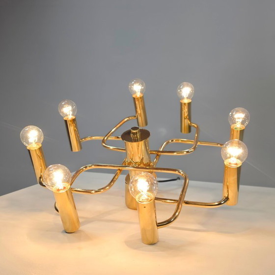 Lámpara de techo estilo Sciolari Sputnik de los años 70, mediados de siglo, latón. – Plafones, Brass (photo 3 of 8)