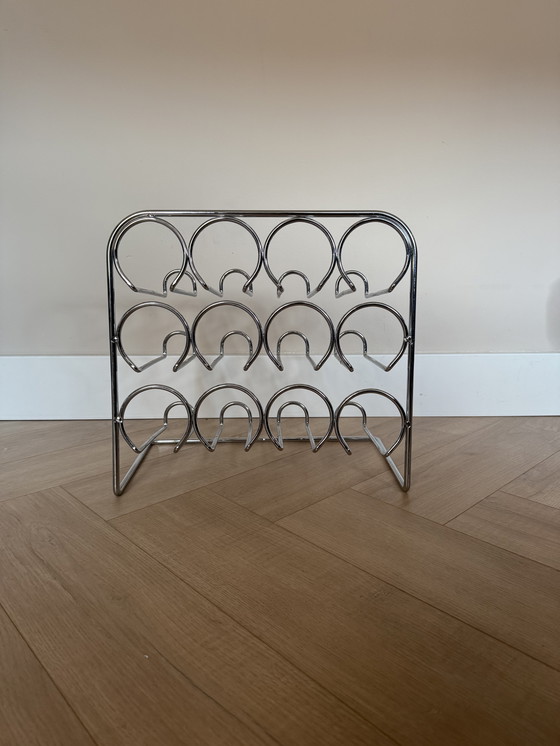 Image 1 of Wine rack chrome