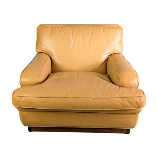 Originele Midcentury fauteuil Arne Norell fauteuil Mexico leer2