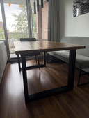 Troubadour industrial dining table