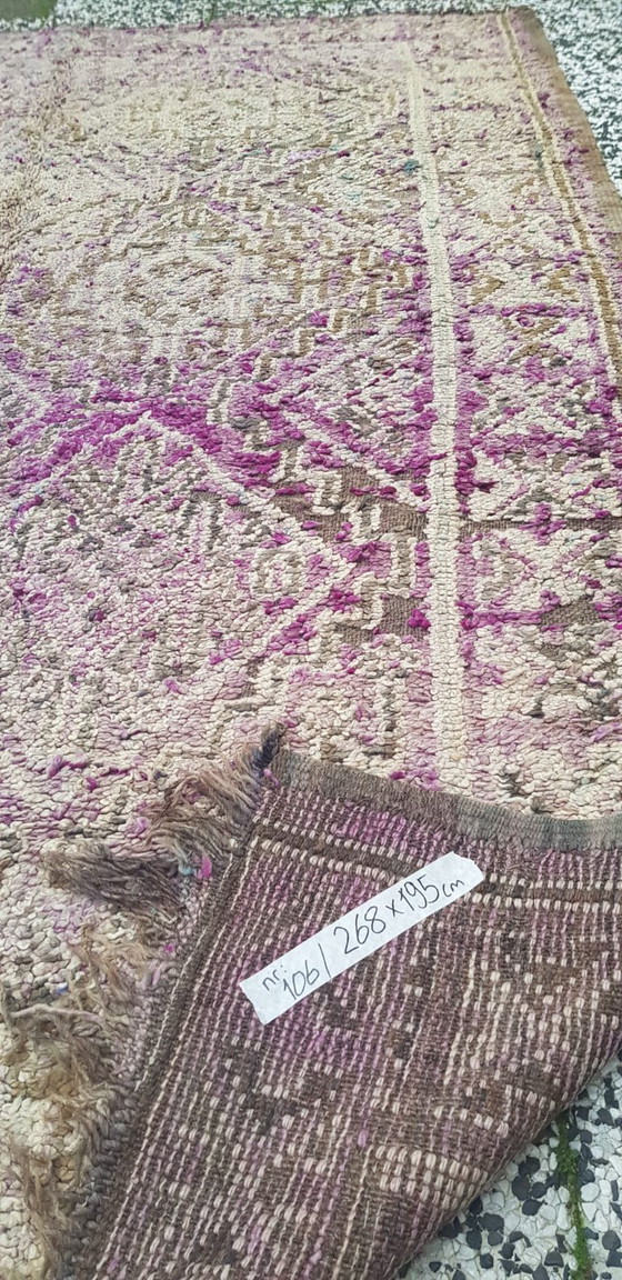 Image 1 of Handgeknoopt Berber kleed wol 268x195cm