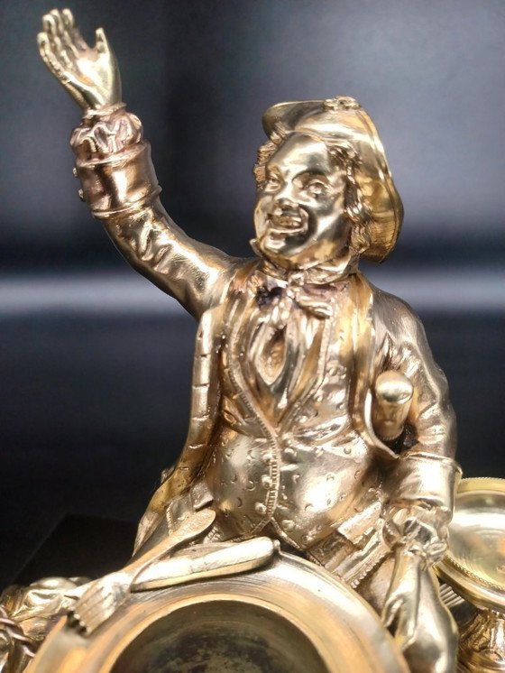 Image 1 of Antikes Tintenfass aus Bronze, Herrenausführung, 1840, Frankreich