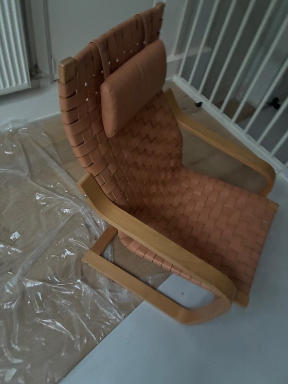 POANG Stoel Limited Edition (1999) – Ikea, Kuipstoelen, Leather, Wood (photo 6 of 6)