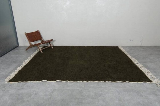 Image 1 of Green Moroccan wool carpet 300/200cm