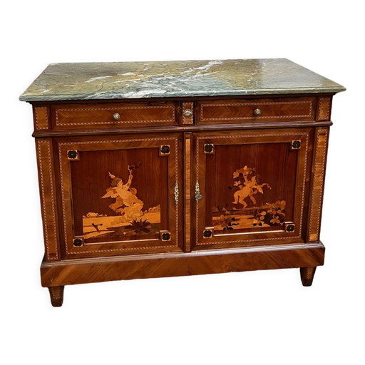 Cassettiera in stile rinascimentale – ladekasten, Wood, Renaissance