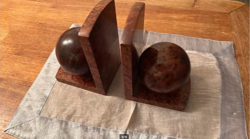 Paire de serre-livres art déco, école d'Amsterdam.