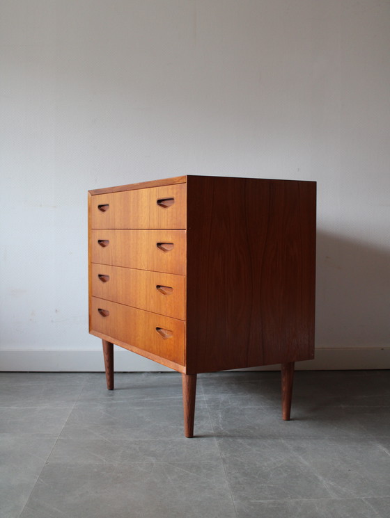 Image 1 of Vintage Danish chest of drawers in teak by Ølholm Møbelfabrik