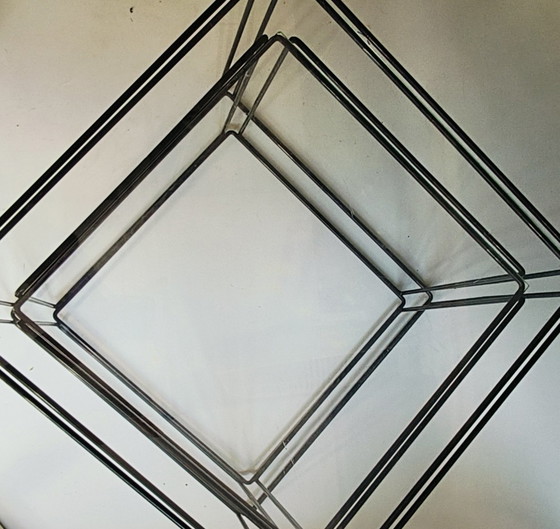 Image 1 of Set Of 2 Black Max Sauze Isocele Cube Side Table