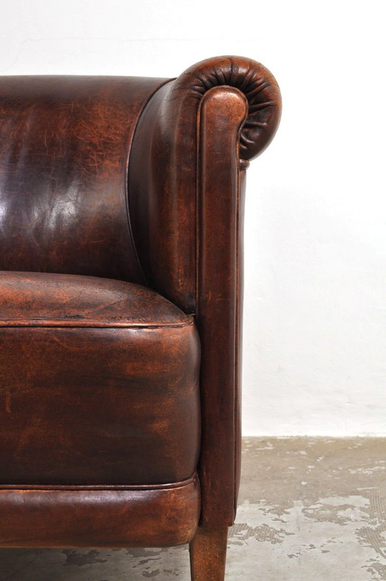 Vintage Leather Armchair, 1960s (photo 5 of 10)