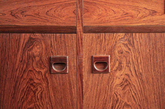 Image 1 of Buffet ou petite enfilade Danoise en Palissandre par Erik Brouer pour Brouer’s Mobelfabrik 1960.