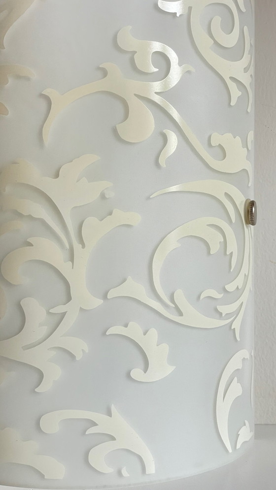 Image 1 of Polished and Silk-screened Glass Wall Lamp by Eglo
