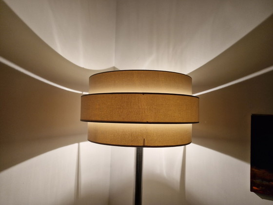 Lampada da terra, Dutch Design -Van der Hegge- bianca con cromo – Lampade da terra, Metallo, Tessile (photo 5 of 14)
