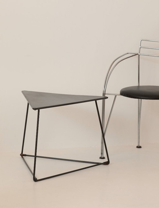 Image 1 of Tavolino triangolare vintage Ikea OTI di Niels Gammelgaard circa 1980