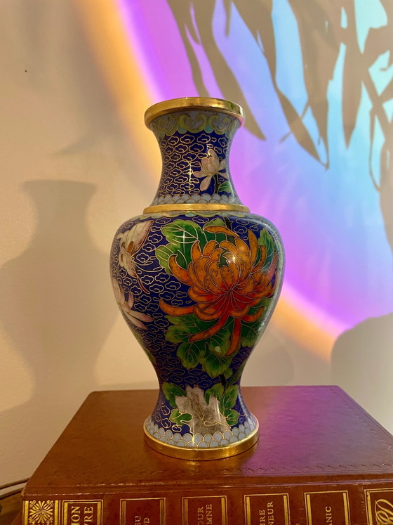 Jarrón Chino Cloisonné – Jarrones (photo 3 of 4)
