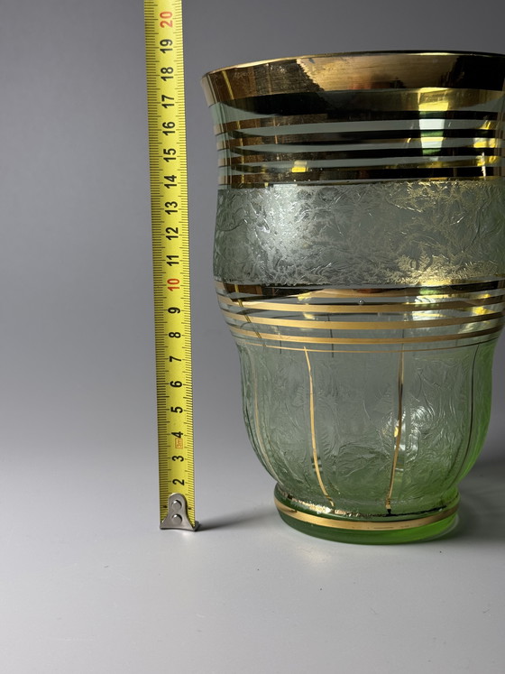 Image 1 of Art Deco “Ruby” Vase - by Paul Heller (signed) - De Rupel Boom, Belgium, ca. 1940s