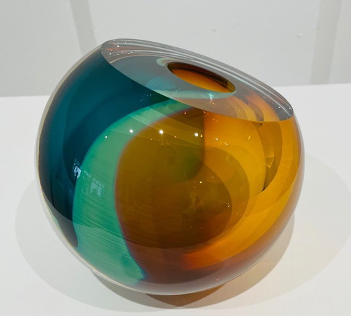 Einzigartiges Glasobjekt „WALD“. Von George Broft