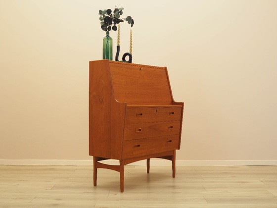 Image 1 of Teakhouten secretaire, Deens design, jaren 60, ontwerper: Arne Wahl Iversen, fabrikant: Vinde Møbelfabrik