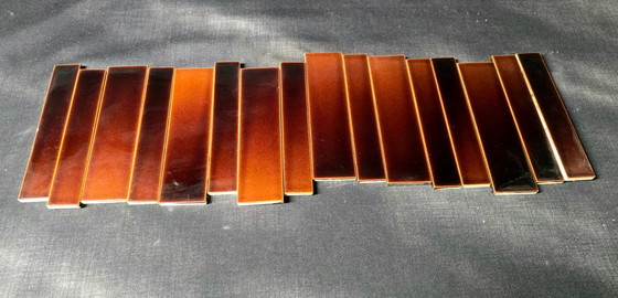 Image 1 of Roger Capron (1922–2006) – Set aus 112 glasierten Keramikfliesen – 1970