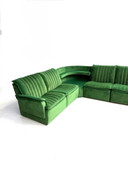 Vintage 7-piece velvet modular sofa, Italy ‘80