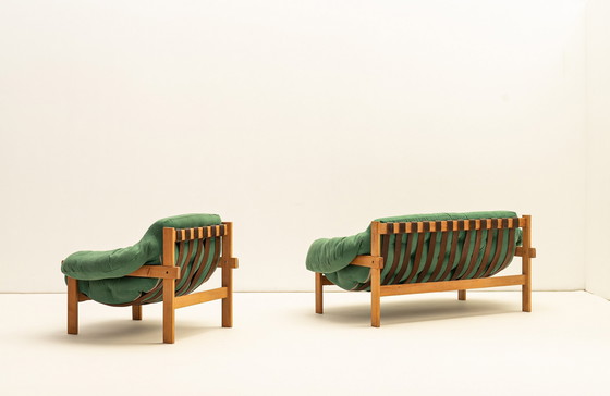 Image 1 of Balassa Sofa en Fauteuil van Ipoly Furniture Company, 1970, Set van 2