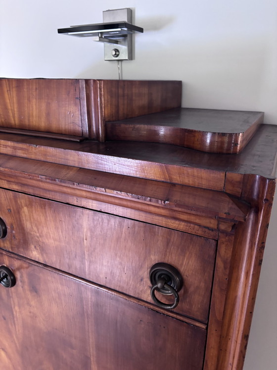Escritorio secreter de madera de cerezo de 1830. – Metal, Wood (photo 11 of 14)
