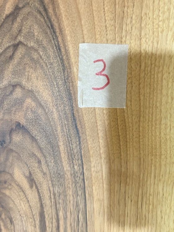 Image 1 of Eettafel van massief walnotenhout / Tafel / Eetkamertafel / Vergadertafel / Woonkamertafel / 199,5 cm breed