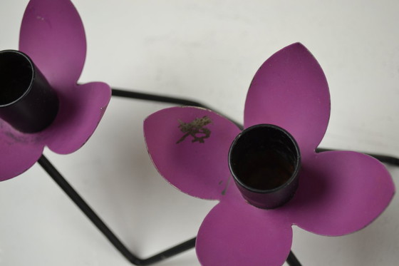 Image 1 of Candelabro Mid-Century Modern disegnato da Gunnar Ander per Ystad-Metall, Svezia, anni '50