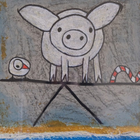 Image 1 of Hans Innemee ""The relativity of balance" | originele zeefdruk