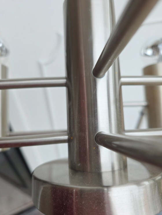 Image 1 of Wunderschöne 5-flammige Sciolari-Deckenleuchte von Leola Leuchten, 1970er Jahre.