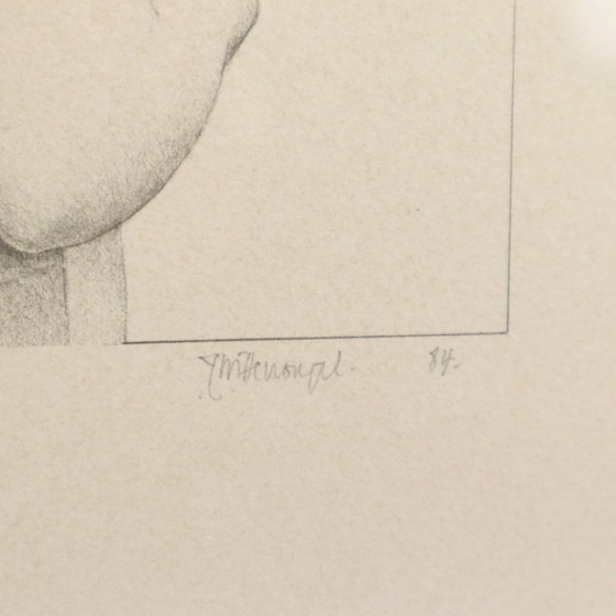 Roger Wittevrongel litho portret van een vrouw genummerd 79/99 – Litho's & Zeefdrukken, Paper (photo 6 of 13)