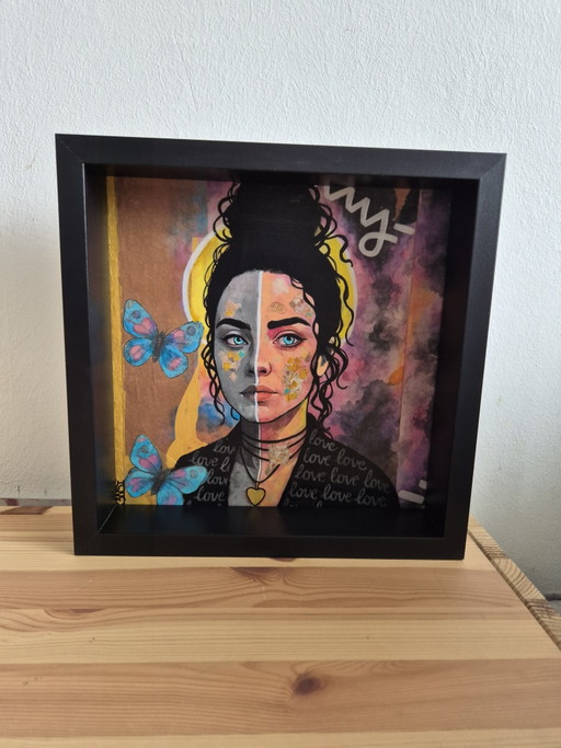 Unknown mixed-media painting