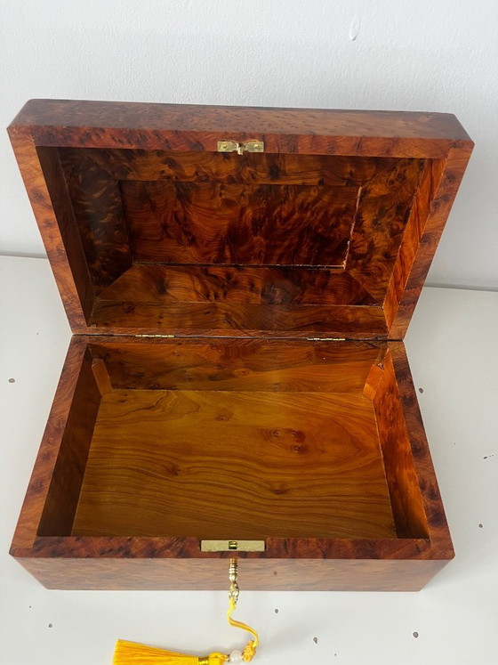 Magnifico e ampio portagioie in radica di tuia – Lavorazione artigianale di lusso – Oggetti decorativi, Wood (photo 11 of 16)