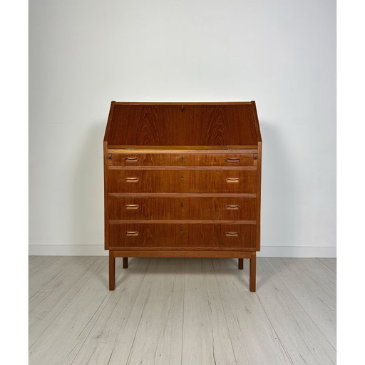 Vintage Mid Century Danish Teak Secretary 60s