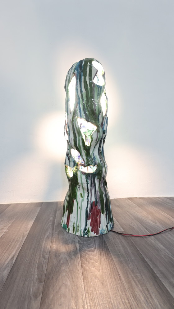 Image 1 of Ernesto Treccani Attr. Tafel- of Staande Lamp Keramisch Design Modern Antiek