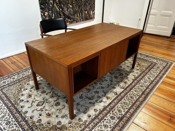 Teak desk - Model 77 Omann Jun, Denmark, 1960s – Wood (photo 4 of 7)