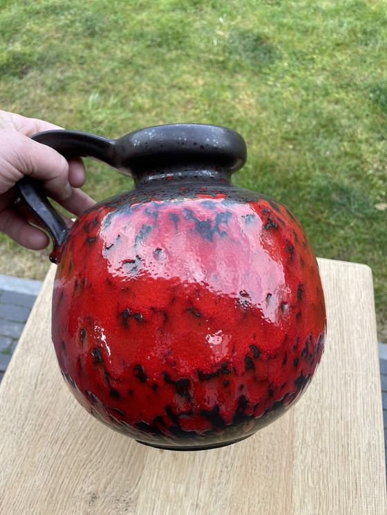 Image 1 of Vintage Duitse Fat Lava Vaas Jaren 70