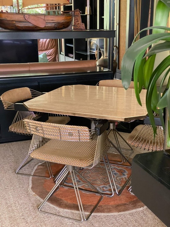 Image 1 of Rudi Verelst dining table with 4 chairs